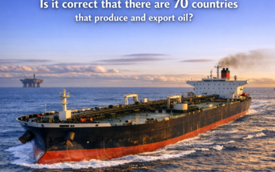 Is it correct that there are around 70 countries that produce and export oil?